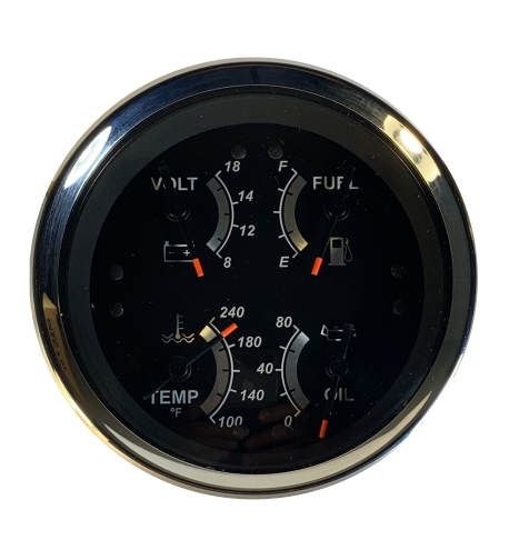 Combi Gauge Fuel Volt Oil Temp Quad gauge