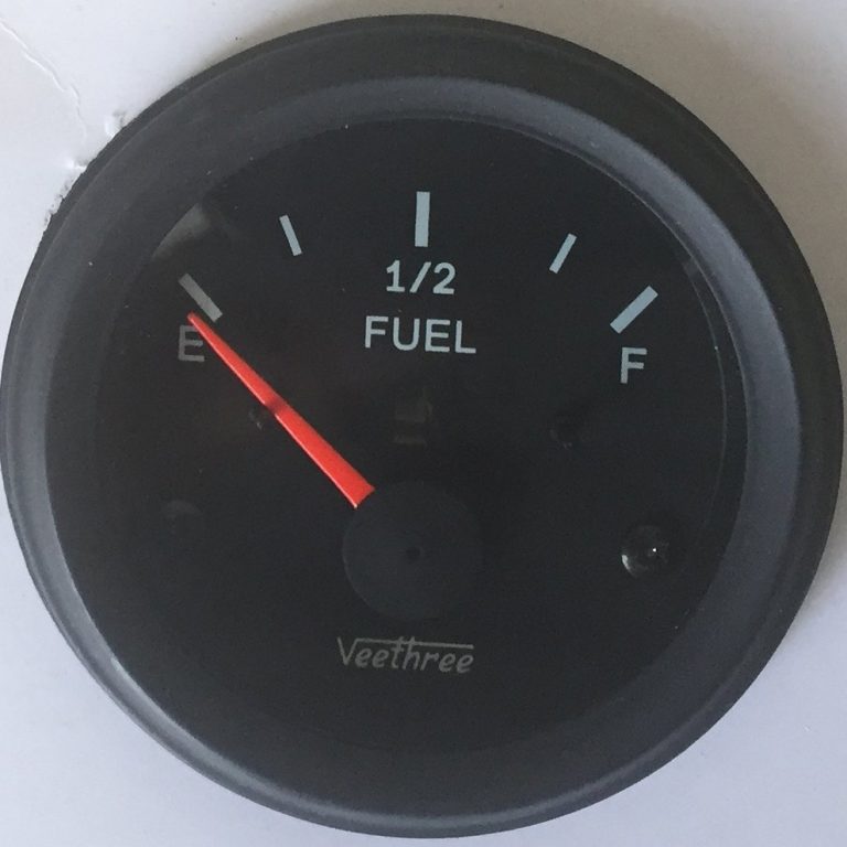 Fuel gauge 24V with warning light + Fuel Sender Veethree
